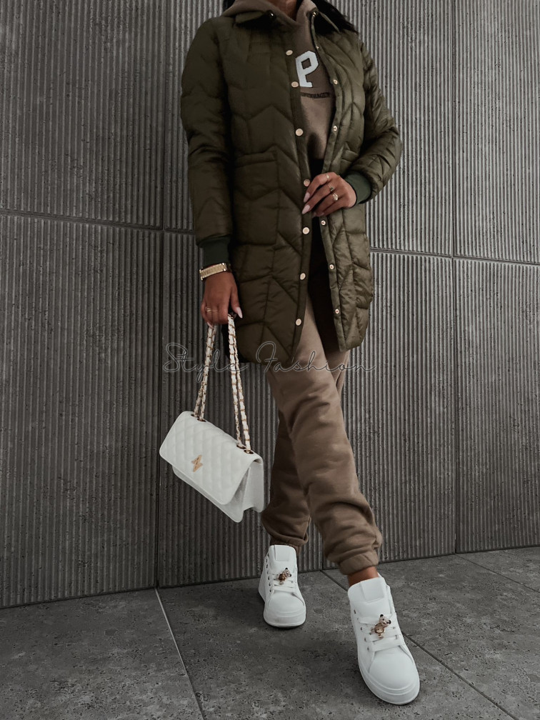 Prechodná prešívaná bunda TORRY - khaki green